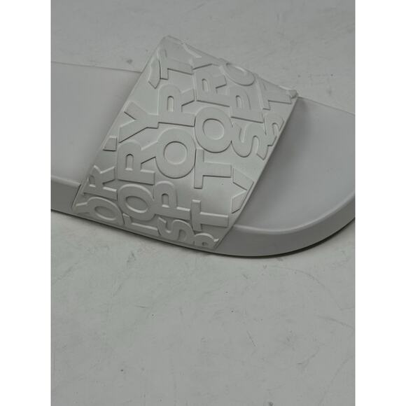 Tory Burch slide embossed logo flip-flops 9 - Picture 2 of 6